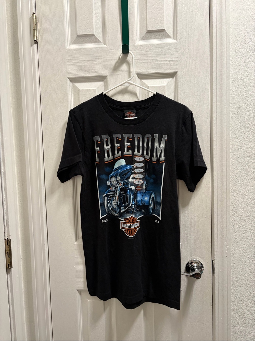Harley-Davidson Men’s Black "Freedom" Graphic T-Shirt NWT - Men’s Small